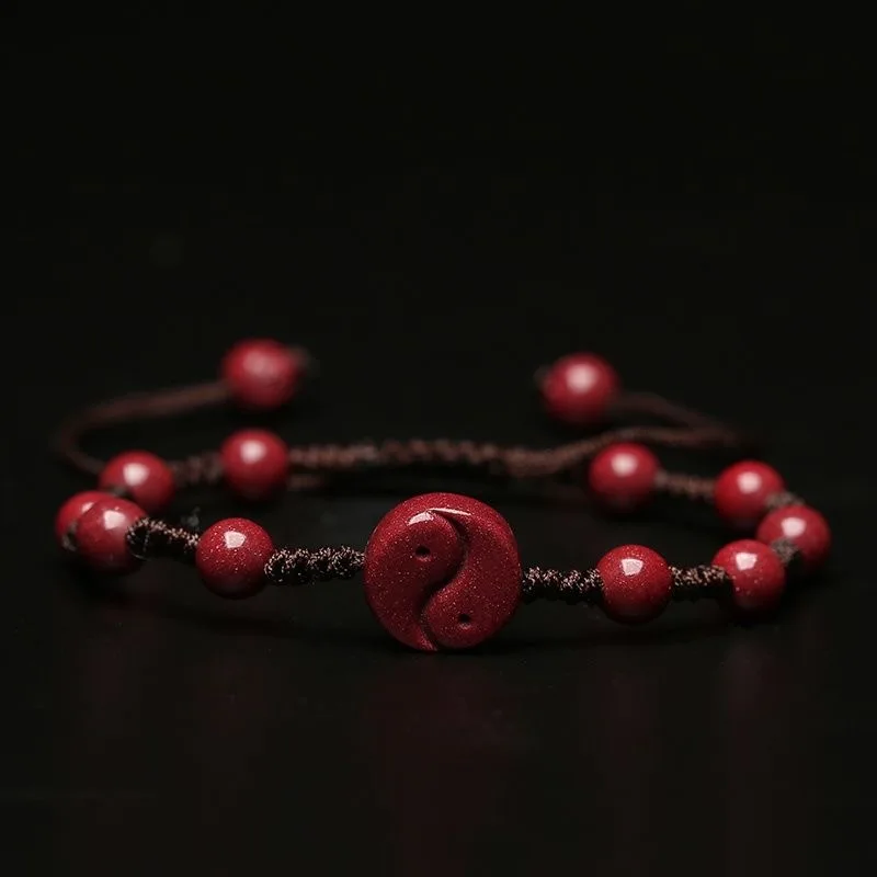 Making Custom Jewelry - Customized Natural Red Cinnabar Yin Yang