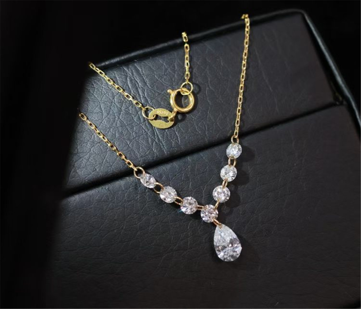 18K gold lab-grown diamond nec - Making Custom Jewelry ulasan dan harga