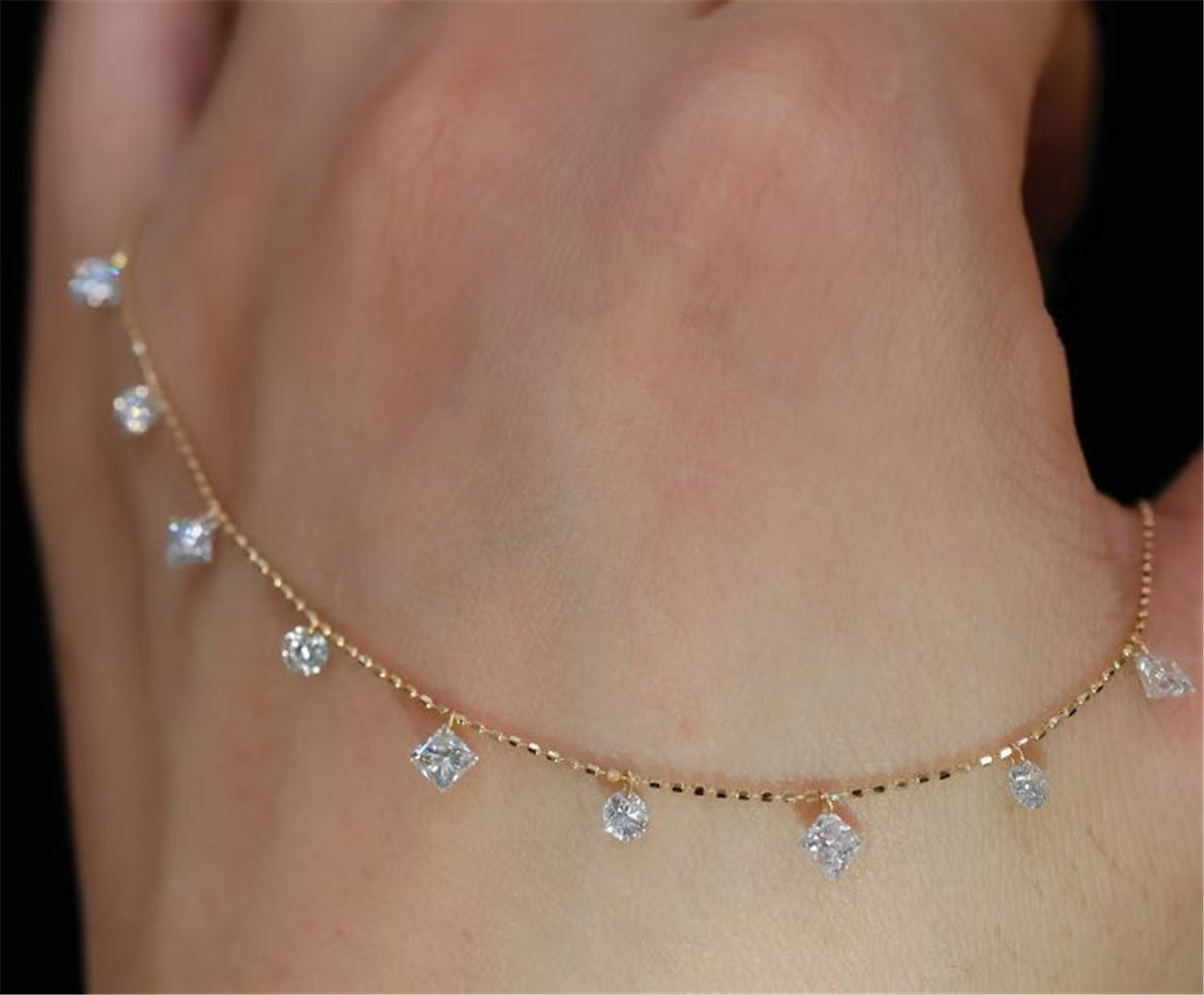 18K gold lab-grown diamond nec - Making Custom Jewelry ulasan dan harga