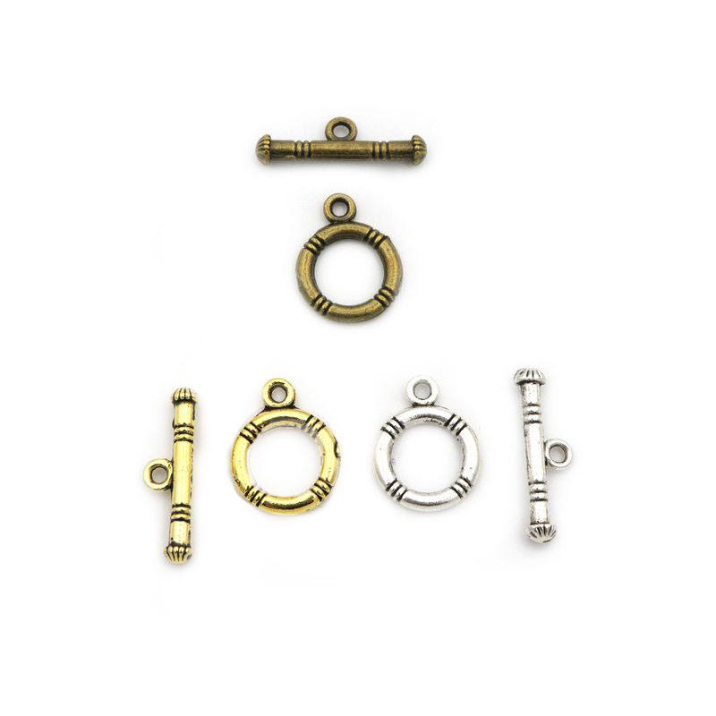 10 Sets Gold-Plate Silver Colo - Toggle Clasp Gold ulasan dan harga