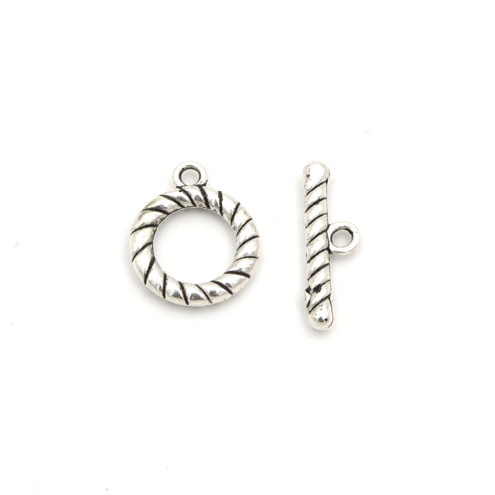 10 Sets Gold-Plate Silver Colo - Toggle Clasp Gold ulasan dan harga