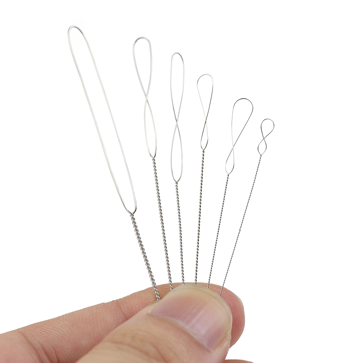 6Pcs/Lot 0.2-0.7mm Twisted Pin - Beading Needle Fine ulasan dan harga