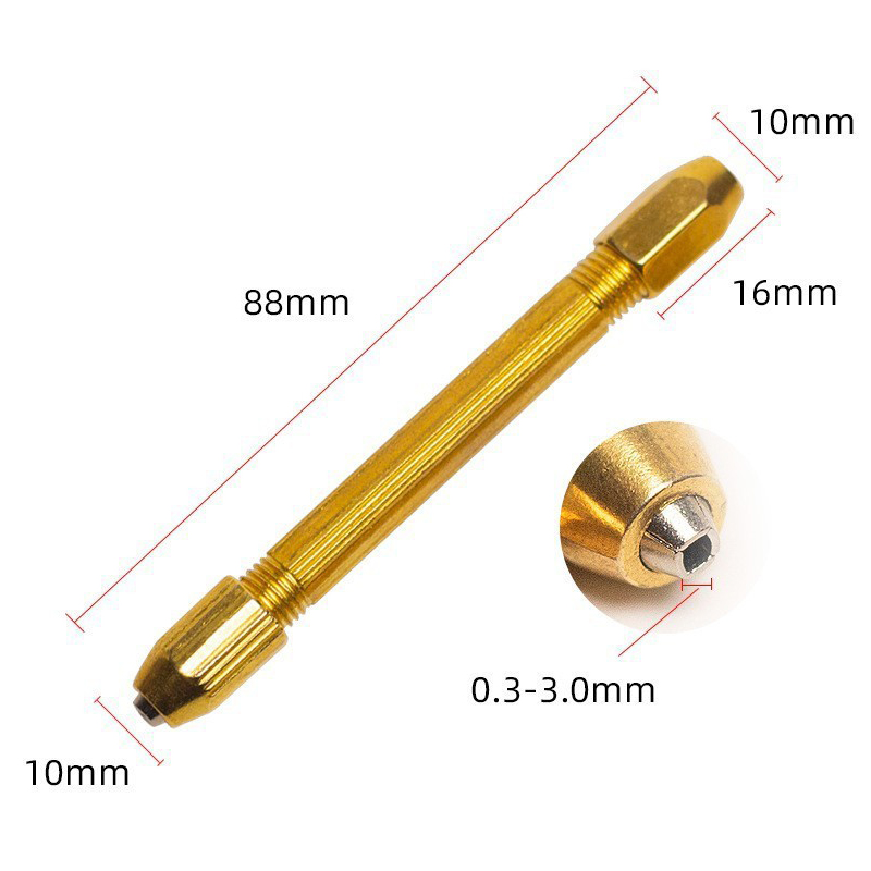 Golden Doublesided Pin Vise Ha - Jewelry Making Vise ulasan dan harga