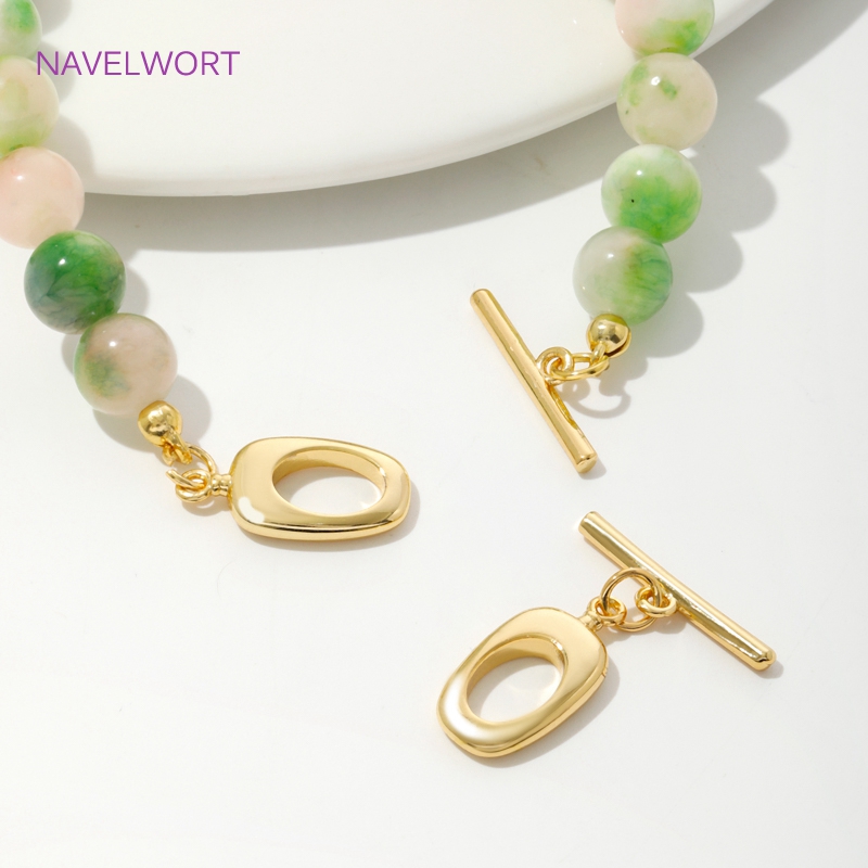 18K Gold Plated Brass Irregula - Toggle Clasp Gold ulasan dan harga