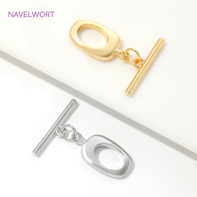 18K Gold Plated Brass Irregula - Toggle Clasp Gold ulasan dan harga