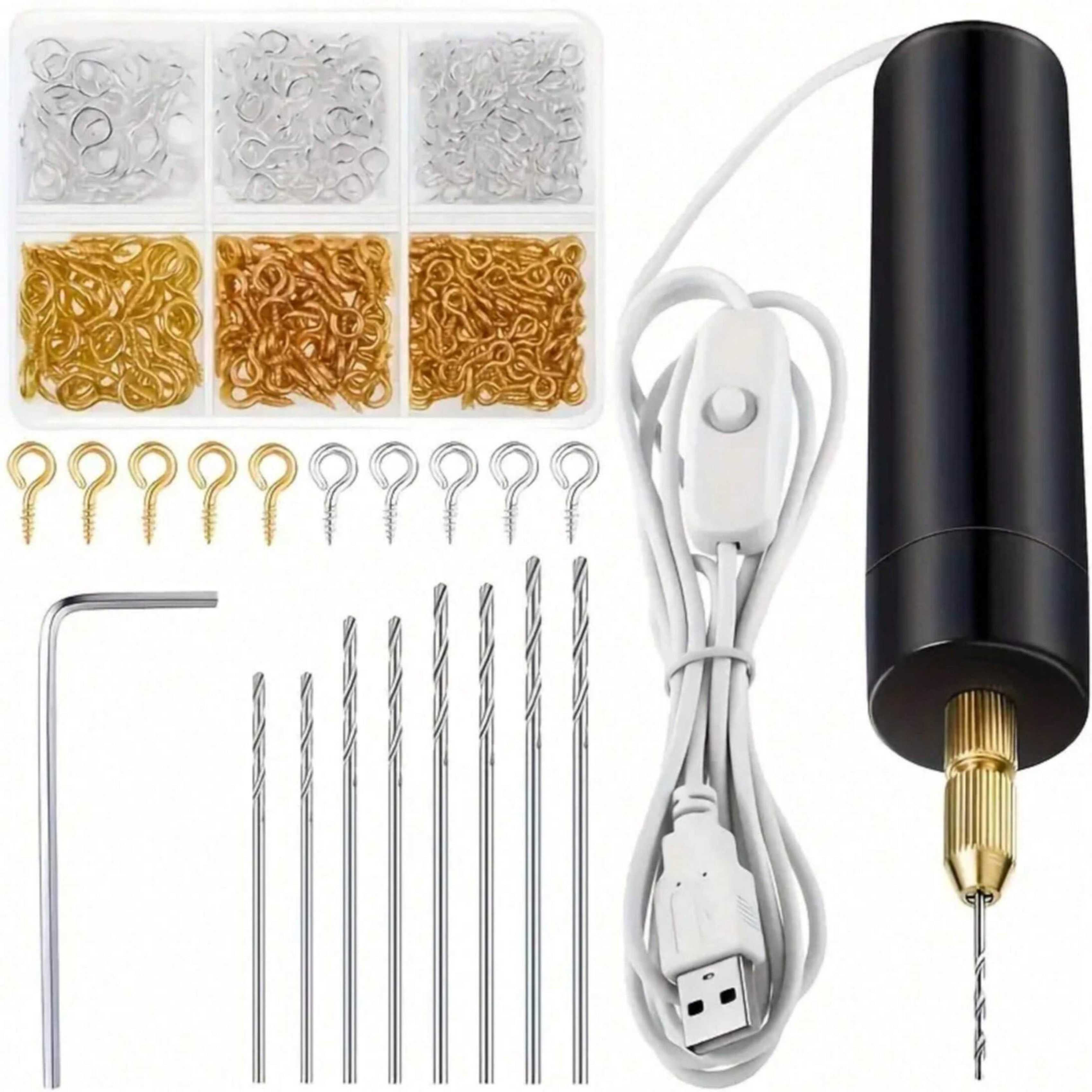 【Mini Electric Drill Set】10Pcs - Jewelry Making Vise ulasan dan harga