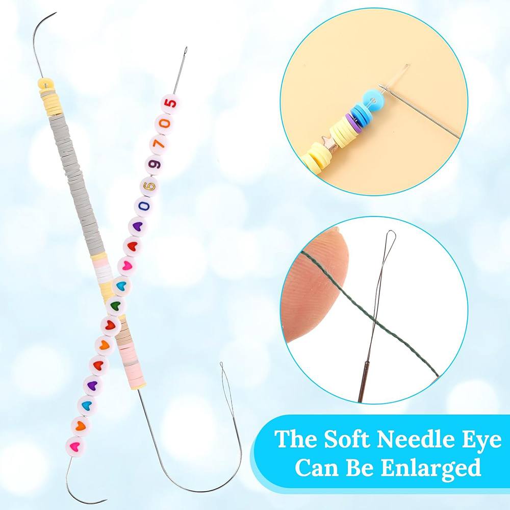 4Pcs Big Eye Beading Needles S - Beading Needle Fine ulasan dan harga