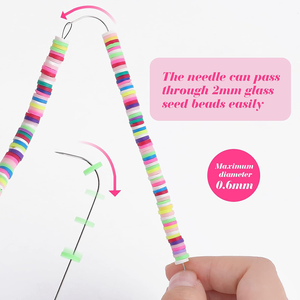4Pcs Big Eye Beading Needles S - Beading Needle Fine ulasan dan harga