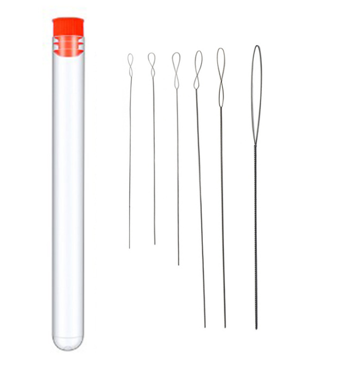 6pcs/lot Oar 0.15-0.7mm twist  - Beading Needle Fine ulasan dan harga