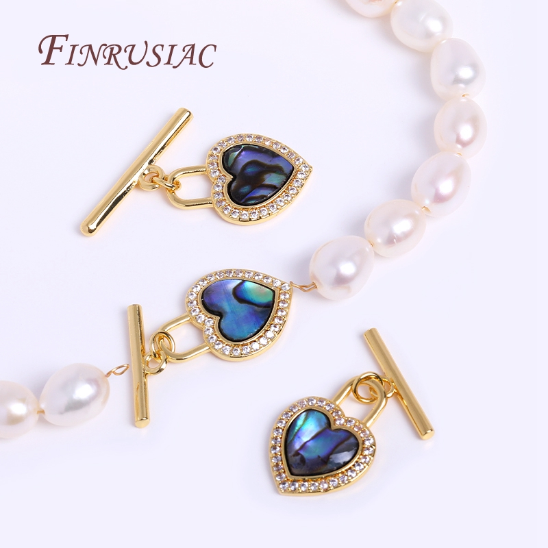3 Style Gold Plated Abalone Sh - Toggle Clasp Gold ulasan dan harga
