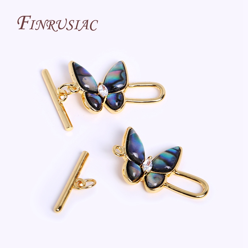3 Style Gold Plated Abalone Sh - Toggle Clasp Gold ulasan dan harga