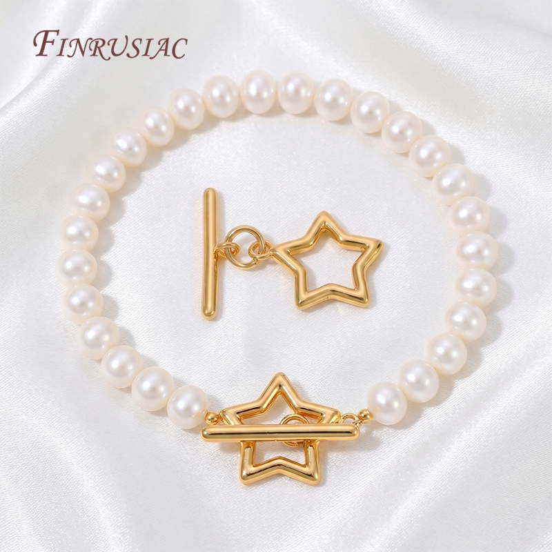 18K Gold Plated Hollow Star OT - Toggle Clasp Gold ulasan dan harga