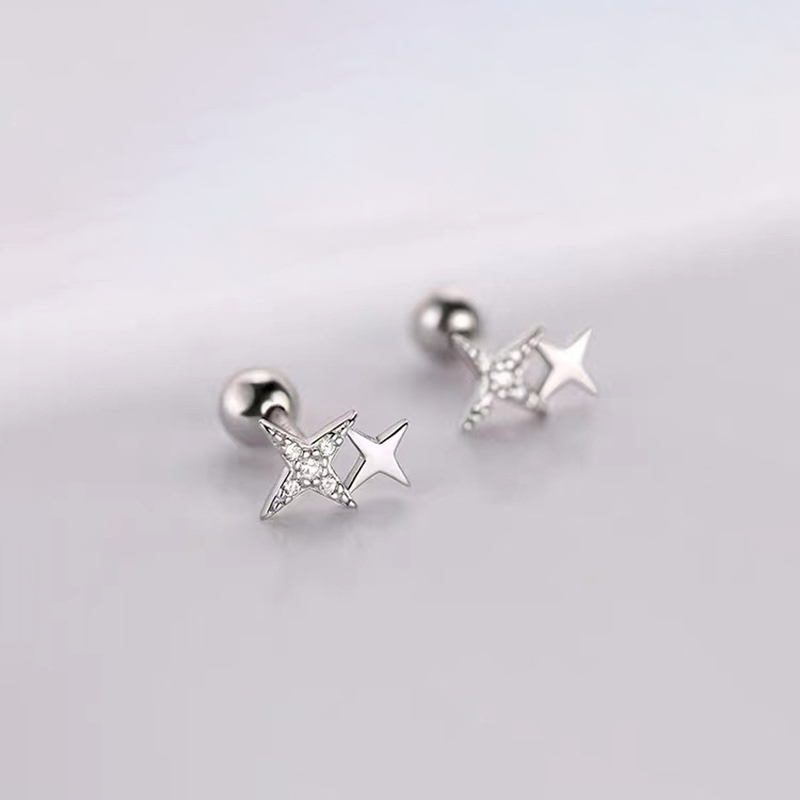 925 Silver Needle Zircon Star  - Beading Needle Fine ulasan dan harga