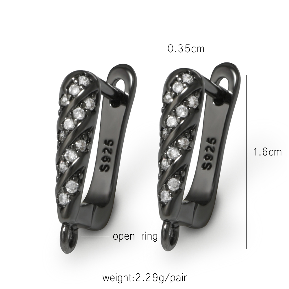 YANASI 1 Pair Gun Black  Brass - Jewelry Making Kit For Adults ulasan dan harga