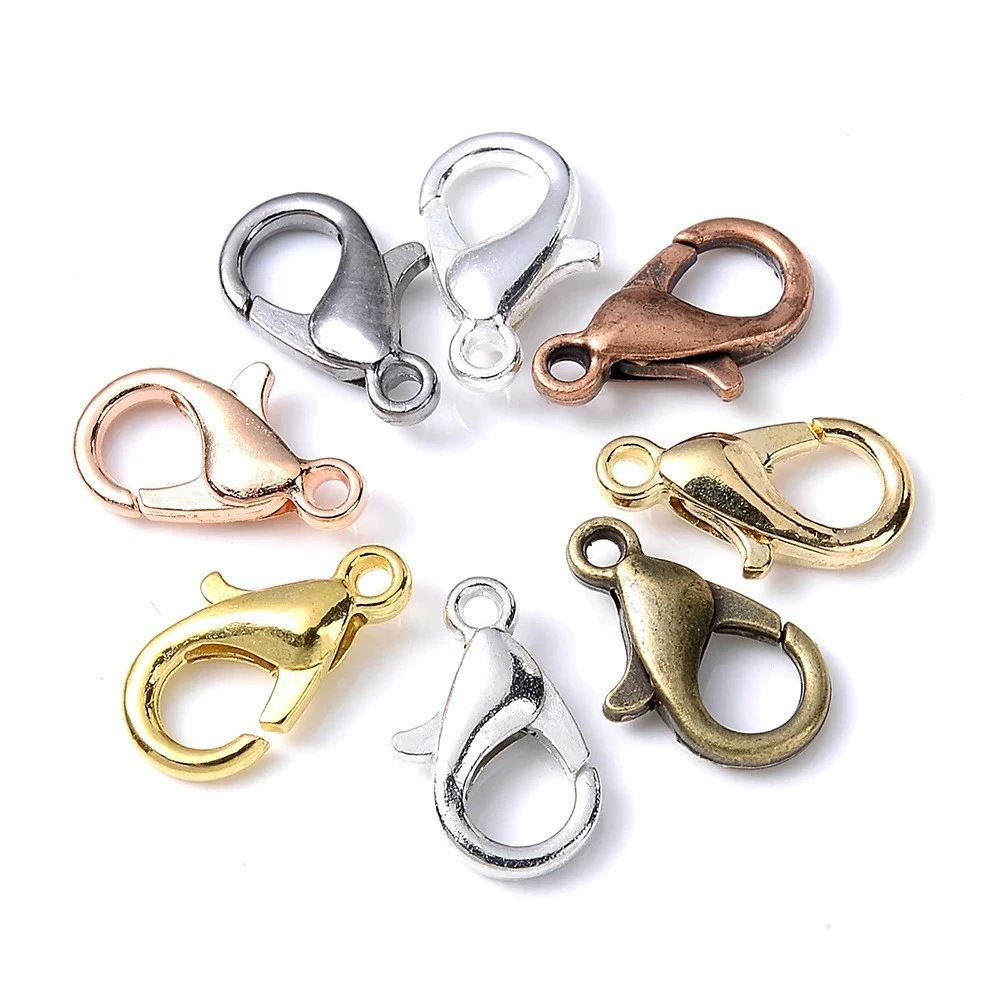 100pcs 9 12 14mm Zinc Alloy Lo - Jewelry Making Kit For Adults ulasan dan harga
