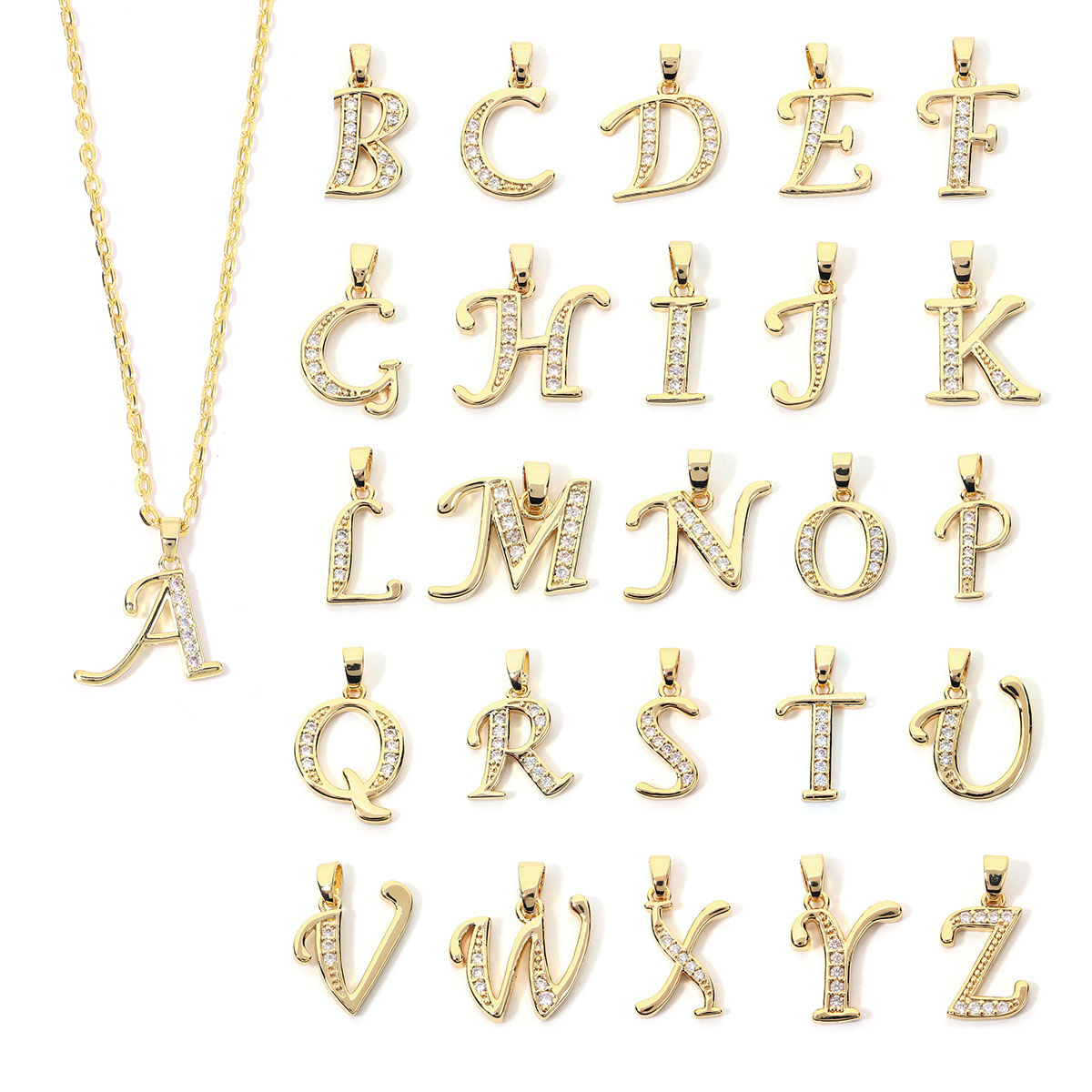 1pc Metal A-Z Alphabet Letter  - Making Custom Jewelry ulasan dan harga
