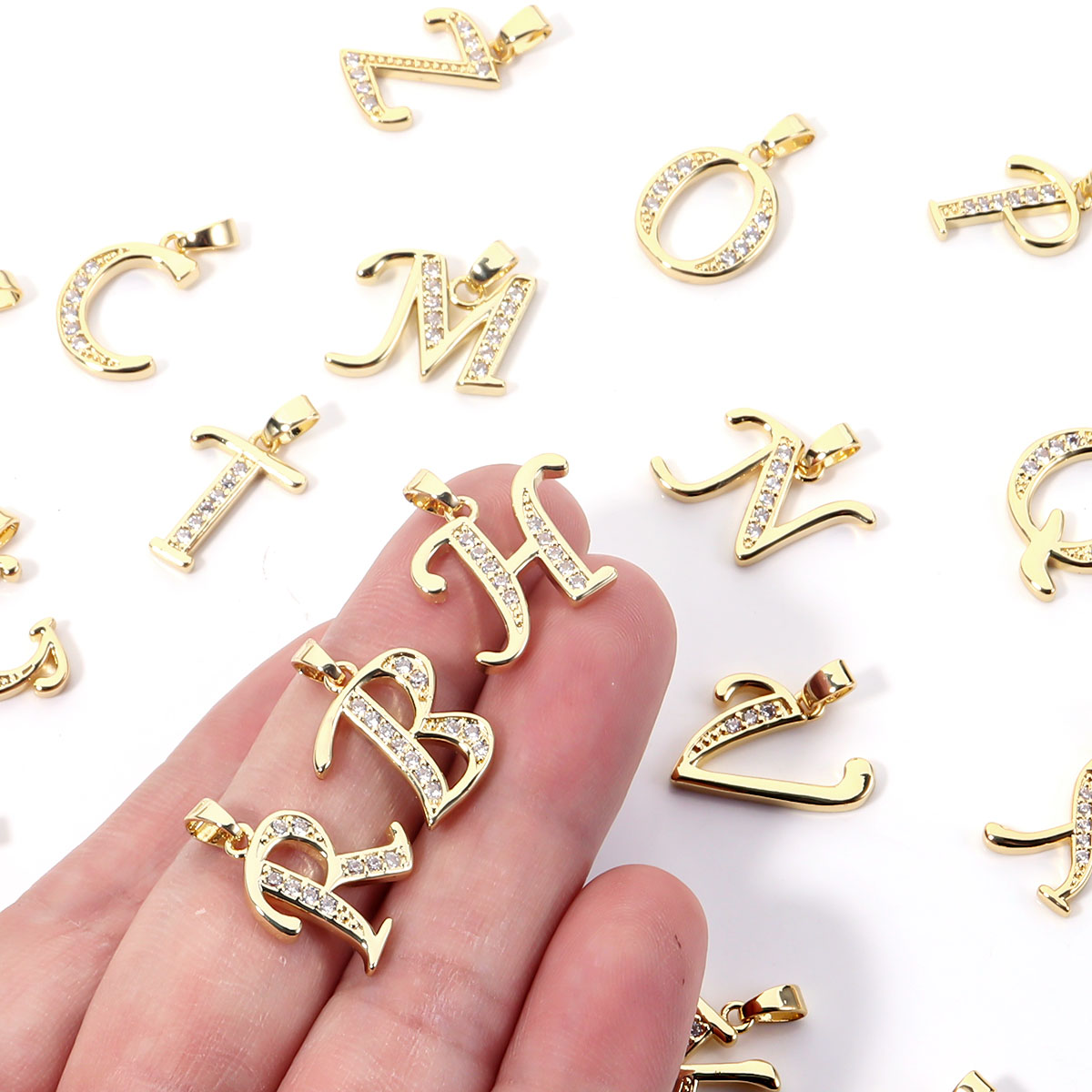 1pc Metal A-Z Alphabet Letter  - Making Custom Jewelry ulasan dan harga