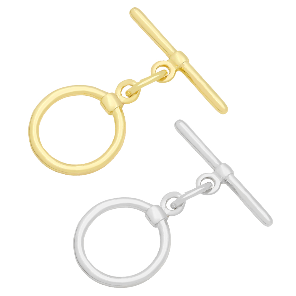 OCESRIO Trendy Toggle Round Cl - Toggle Clasp Gold ulasan dan harga