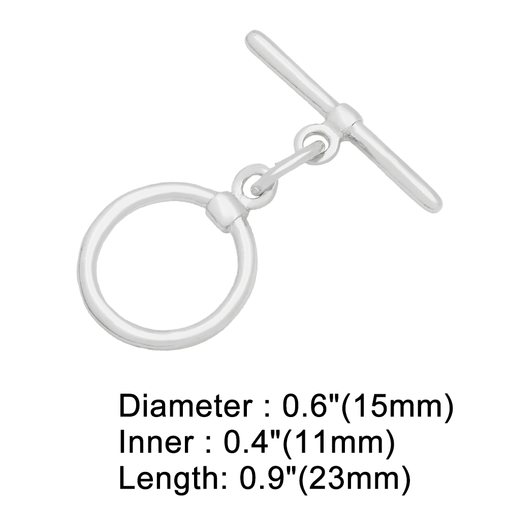 OCESRIO Trendy Toggle Round Cl - Toggle Clasp Gold ulasan dan harga