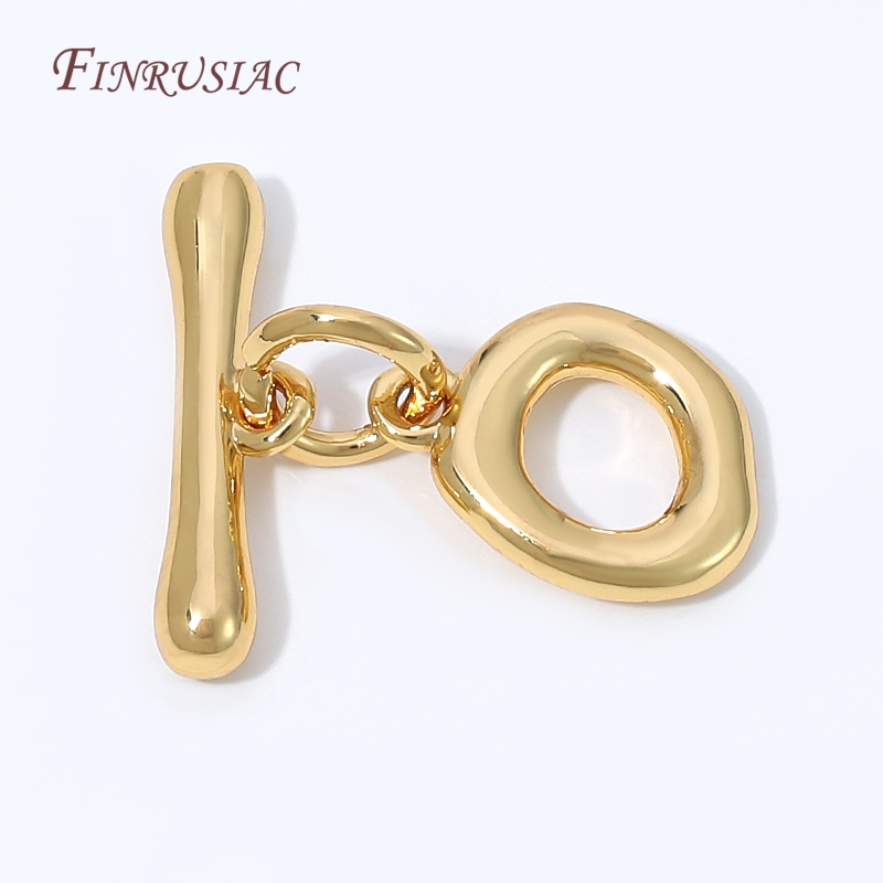 18K Gold Plated Irregular Oval - Toggle Clasp Gold ulasan dan harga