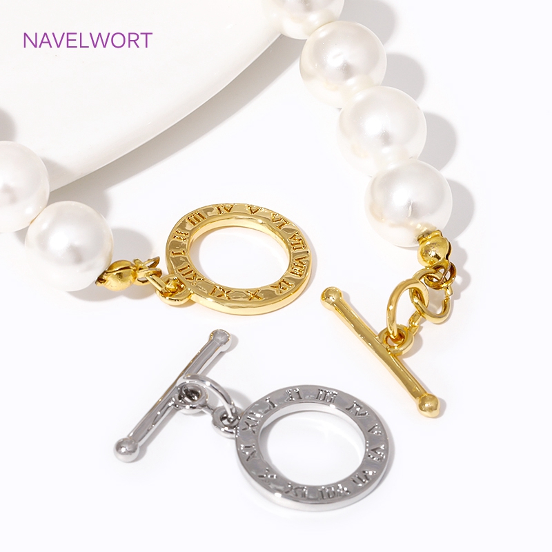 18K Gold Plated Round OT Clasp - Toggle Clasp Gold ulasan dan harga