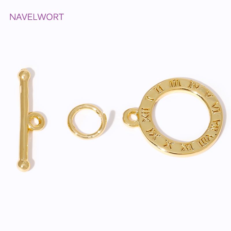 18K Gold Plated Round OT Clasp - Toggle Clasp Gold ulasan dan harga