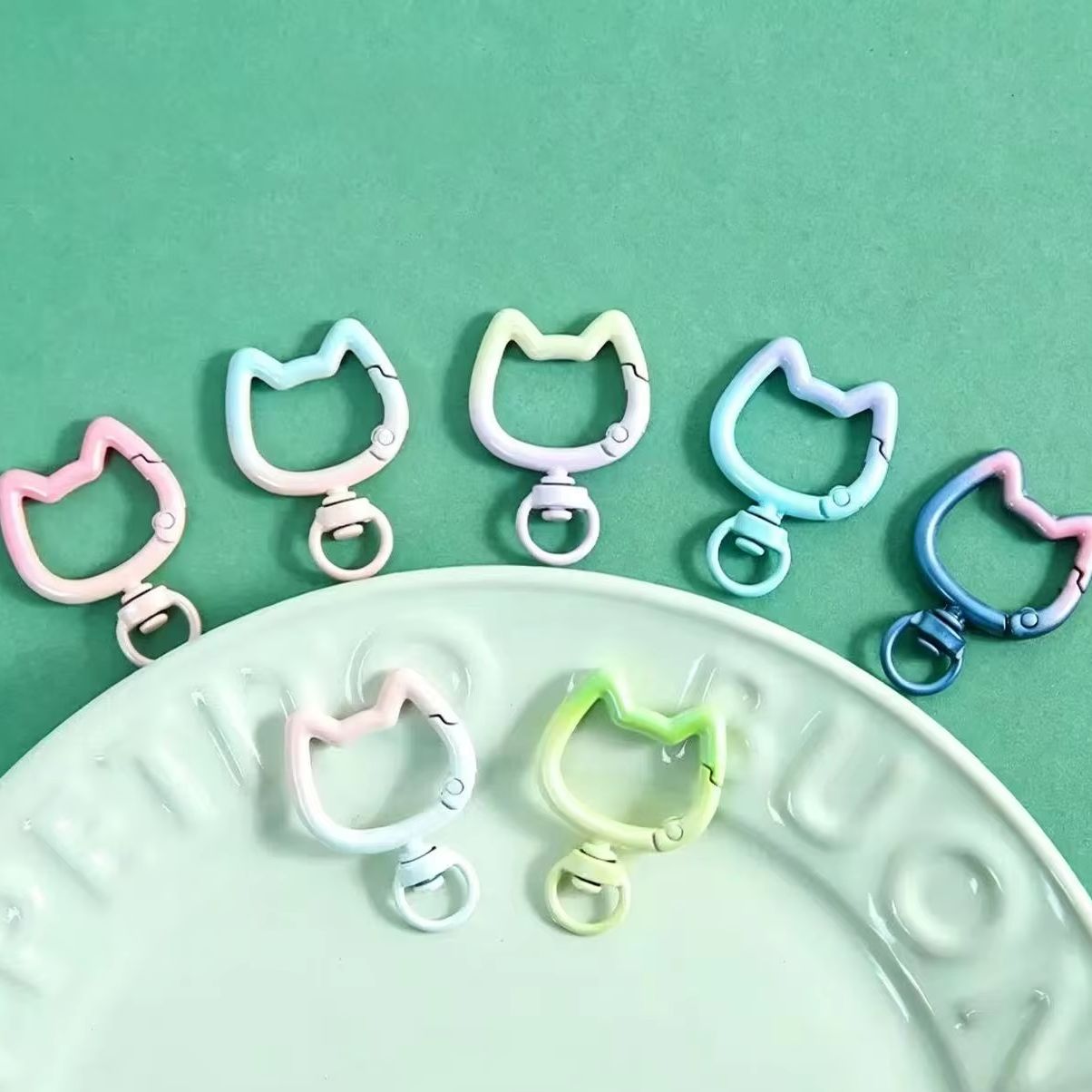 5-10PCS Gradient Cute Cat Clas - Jewelry Making Kit For Adults ulasan dan harga